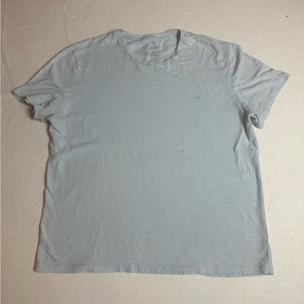 💙 Calvin Klein Classic Fit Tee Shirt Light Blue L/G